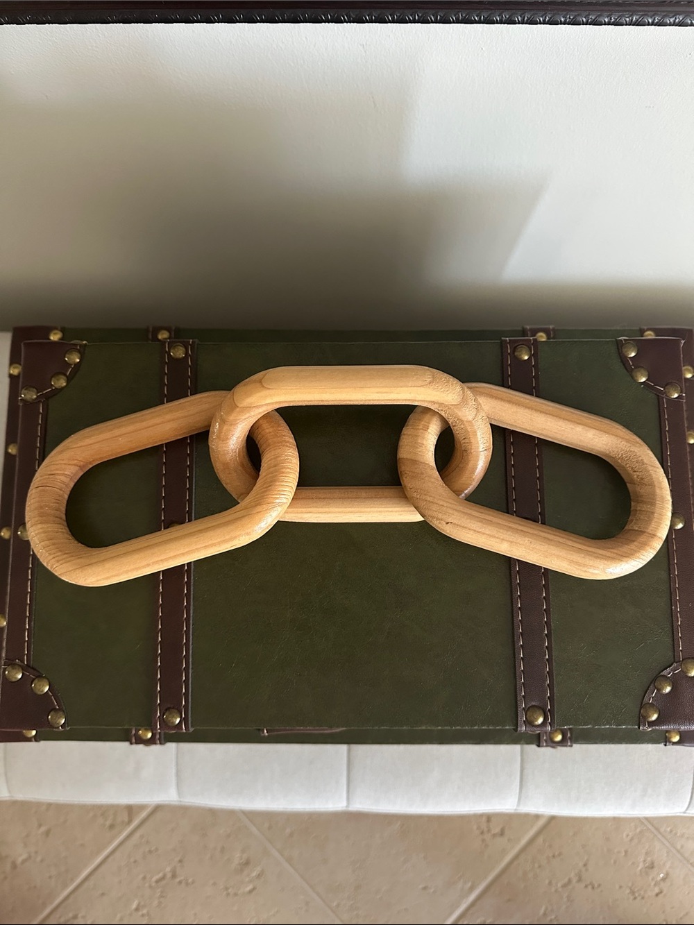 Wooden Linked Chain Decor